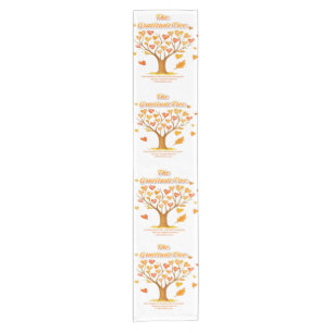 Chemin De Table Court Runner de table 'The Gratitude Tree'