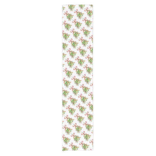 Chemin De Table Court Runner-Mistletoe de table de vacances (Devant)