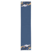 Chemin De Table Court Runner table AGATE MARBRE BLEU (Devant)