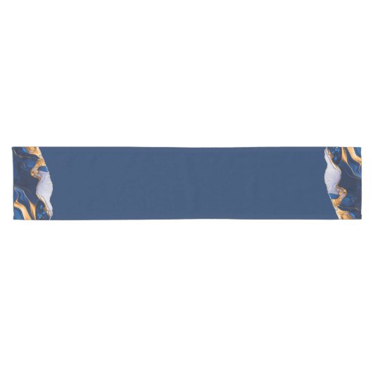 Chemin De Table Court Runner table AGATE MARBRE BLEU (Horizontal)