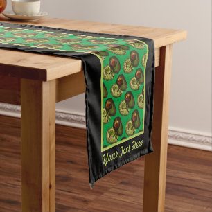 Chemin De Table Court Runner table Avocado - Personnalisation optionnell