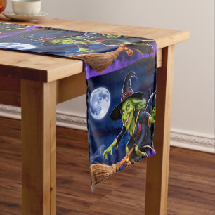 Chemin De Table Court Runner table Halloween/Sorcière