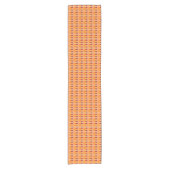 Chemin De Table Court Runner table Orange personnalisé (Devant)