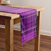 Chemin De Table Court Runner table Plaid violet (In Situ)