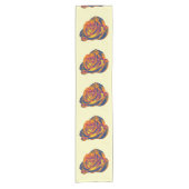 Chemin De Table Court Runner table Rose orange (Devant)