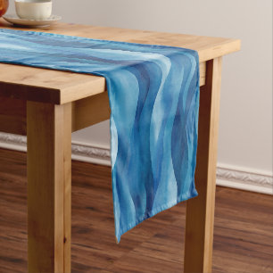 Chemin De Table Court Runner Table Waves Méditerranéenne