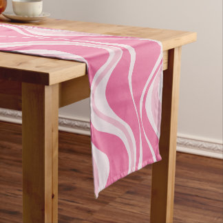 Chemin De Table Court Runner table Waves Rose