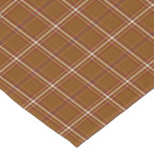 Chemin De Table Court Rust Brown Red White Plaid Classic Table Runner (Coin)