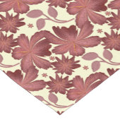 Chemin De Table Court Rust Floral Leaf Pattern | Terracotta Botanical  (Coin)