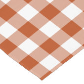 Chemin De Table Court Rust Red Plaid Gingham Table Runner (Coin)