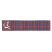 Chemin De Table Court Rusti Plaid Tartan Christmas Clan MacLachlan (Horizontal)