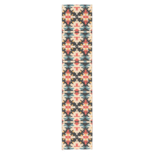 Chemin De Table Court Rustic Farmhouse coureur de table géométrique