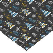 Chemin De Table Court Rustic Modern Pine Trees (Coin)