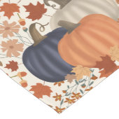 Chemin De Table Court Rustique Automne Citrouille Feuille Fleur sauvage (Coin)