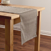Chemin De Table Court Rustique kaki burlap pays chic table runner (In Situ)