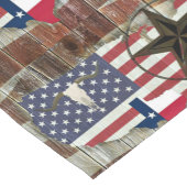 Chemin De Table Court Rustique Texas Lone Star Texas Long Horn (Coin)