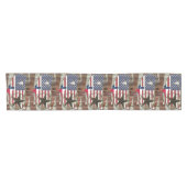 Chemin De Table Court Rustique Texas Lone Star Texas Long Horn (Horizontal)