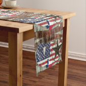 Chemin De Table Court Rustique Texas Lone Star Texas Long Horn (In Situ)