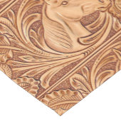 Chemin De Table Court rustique western country cuir cheval équestre (Coin)