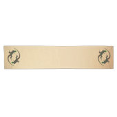 Chemin De Table Court Rustique Yin Yang Lizards (Horizontal)