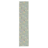 Chemin De Table Court Sage Green Fleur sauvage Mariage Jardin (Devant)