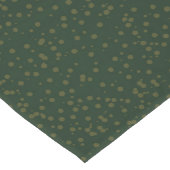 Chemin De Table Court Sage Green Polka Dots Modern Pattern (Coin)