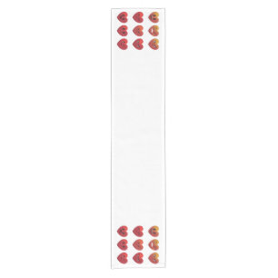 Chemin De Table Court Saint-Valentin Visages Rigolos Coeurs Drôle