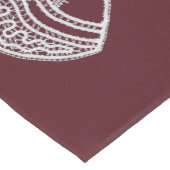 Chemin De Table Court Sainte Vierge Marie, dentelle (Coin)