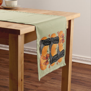 Chemin De Table Court Salut Citrouille Western Automne Coquette Nœud Cow
