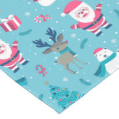 Chemin De Table Court Santa Claus Et Ours Polaire (Coin)