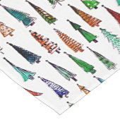 Chemin De Table Court sapins de Noël  (Coin)