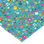 Chemin De Table Court sarcelle d'hiver de motif de bande dessinée (Coin)