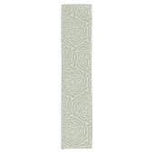 Chemin De Table Court Saumon vert abstrait ornemental (Devant)