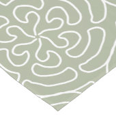 Chemin De Table Court Saumon vert abstrait ornemental (Coin)