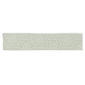 Chemin De Table Court Saumon vert abstrait ornemental (Horizontal)