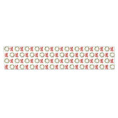 Chemin De Table Court Scandi Verdure Noël Wreath Red Bow (Horizontal)