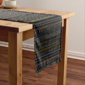 Chemin De Table Court Scandinavian Folk Art Motif Runner Table (In Situ)
