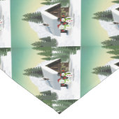 Chemin De Table Court Scène des neiges de Noël (Coin)