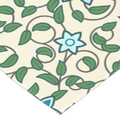 Chemin De Table Court Seamless floral pattern on beige background (Coin)