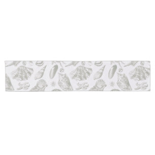 Chemin De Table Court Seashell Soft Antique Art Beach Shops