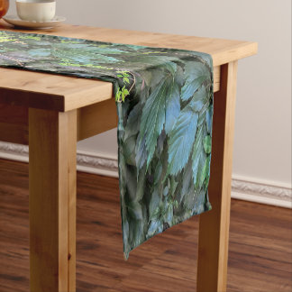 Chemin De Table Court Serene Green Ivy Wall Suspendre Vins Plantes Feuil