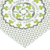 Chemin De Table Court Shamrock de la Saint-Patrick Motif inspiré des Cel (Coin)