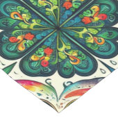 Chemin De Table Court Shamrock Rainbows. Saint-Patty's Day (Coin)