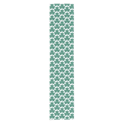 Chemin De Table Court Shamrock Shape Plaid Classic Green Table Runner (Devant)