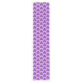 Chemin De Table Court Shamrock Shape Plaid Purple Table Runner (Devant)