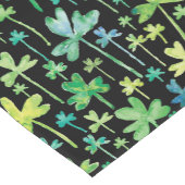 Chemin De Table Court Shamrocks St. Patrick's Day Green Black (Coin)