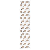 Chemin De Table Court Siamese cat cartoon (Devant)