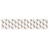 Chemin De Table Court Siamese cat cartoon (Horizontal)