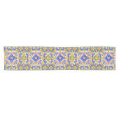 Chemin De Table Court sicilistyle, majolica, summer, colourful (Horizontal)