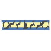 Chemin De Table Court Silhouette Black Bird Ravens (Horizontal)